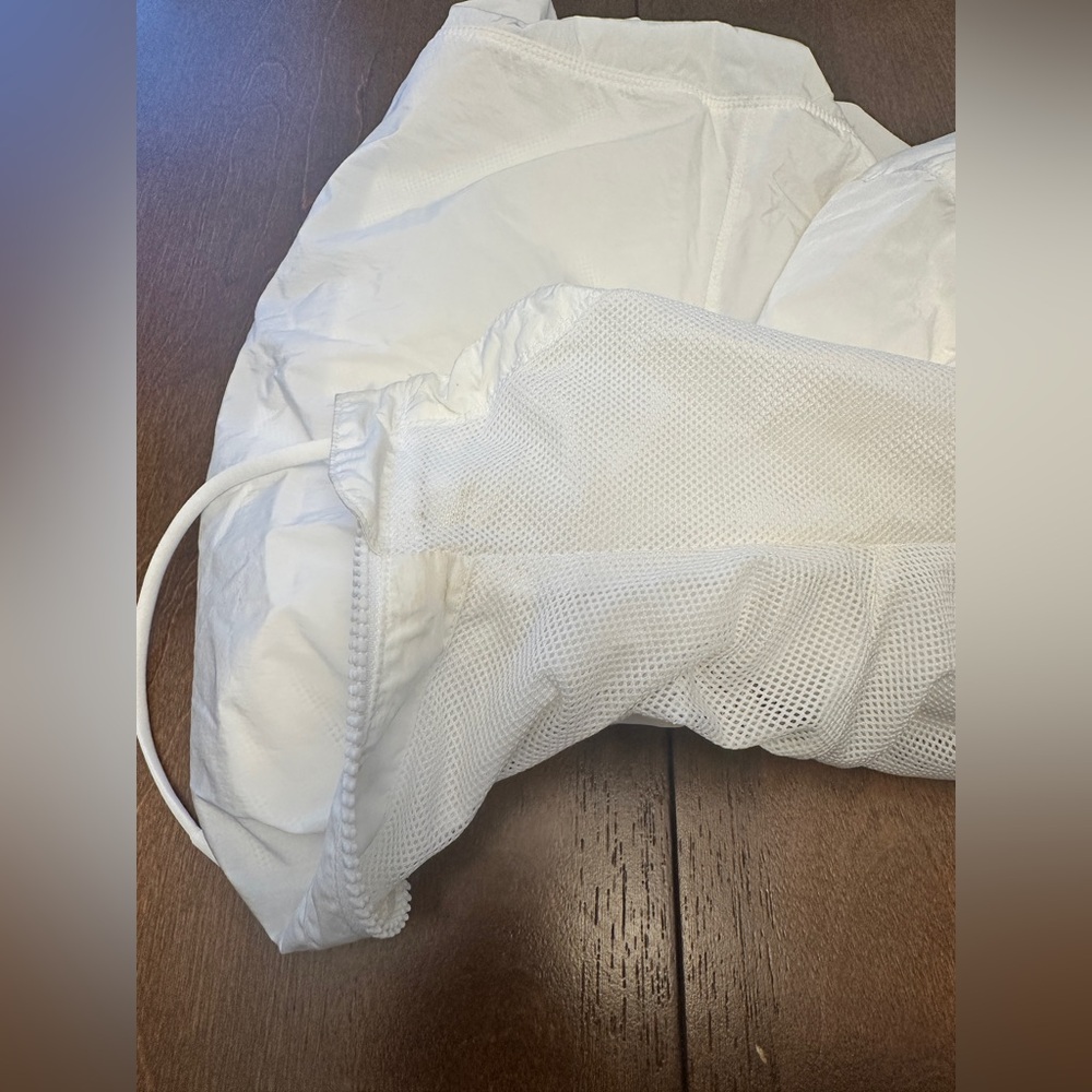 DSG Classic White Zip-Up Hoodie Rain Coat - Picture 8 of 9